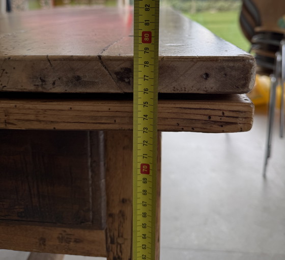 Image 1 of Antique French wooden table - 199 cm