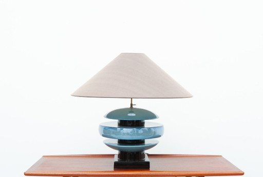 Grote keramische lamp uit Shanghai van François Chataîn, jaren 80.