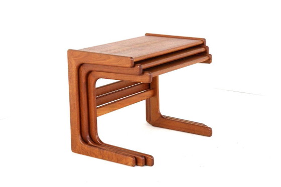 Image 1 of Salin Nyborg nesting tables bijzettafels vintage