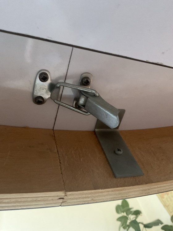Image 1 of 70's Dining Table with Extendable Leaf