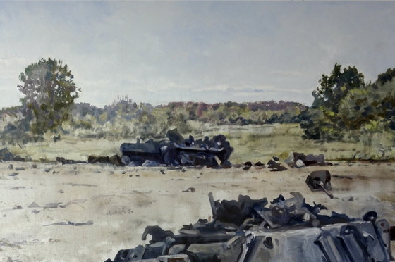 Pittura a Olio Originale Arte Moderna Simbolismo Guerra Kotygoroshko – Dipinti e disegni, Canvas (photo 5 of 7)