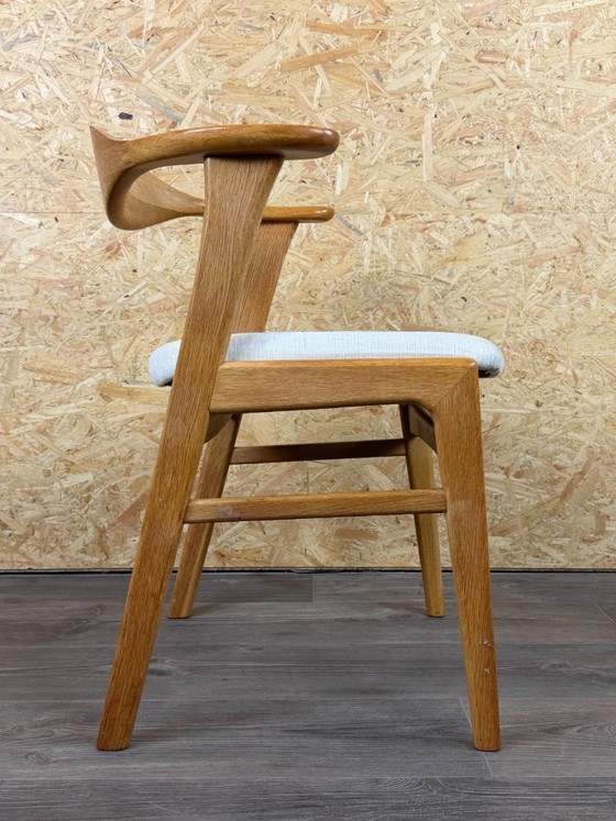 Chaise en Chêne des Années 60 70 Chaise de Salle à Manger Fauteuil d'Erik Kirkegaard Modèle 49 (photo 9 of 18)