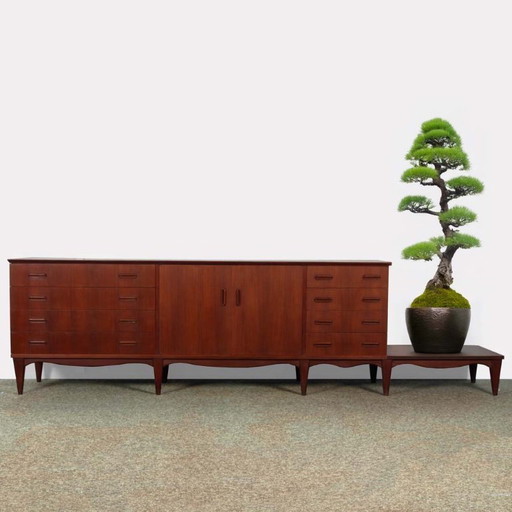 Large vintage wooden sideboard from the 1960s