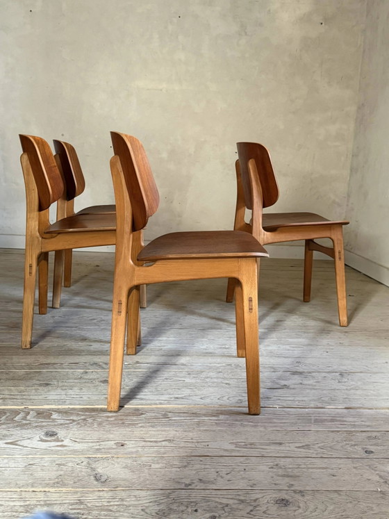 Sedie vintage danesi in teak di Borge Mogensen. – Sedie da pranzo, Scandinavian (photo 6 of 16)