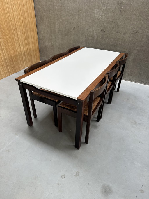 Vintage-Essbereich aus Wengeholz von Pastoe (ausziehbar)