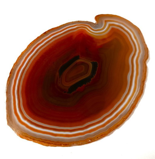 Polished agate disc