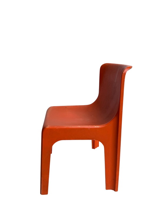 Image 1 of Chaise design orange – Étienne Fermigier (vers 1970)