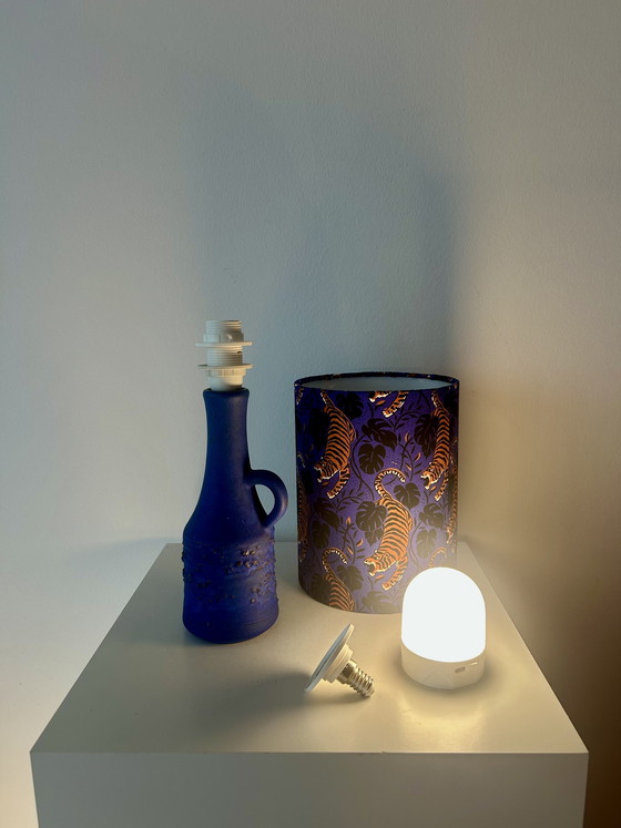 Image 1 of Lampe vase vintage - style bohème - sans fil, idéale pour les balcons