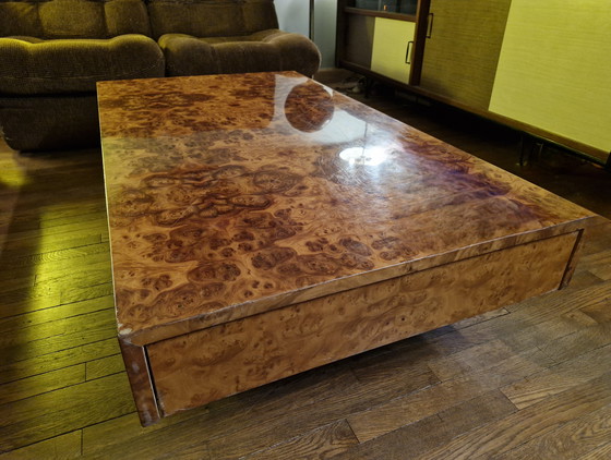 Image 1 of 🟡🟤 Vintage salontafel uit de jaren 70 - wortelhout, Italiaans design, Roche Bobois