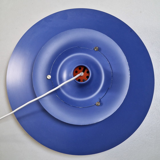 Image 1 of Vintage Louis Poulsen PH5 Pendant Lamp - Blue/White - Ø 50 cm - Design Poul Henningsen - Denmark