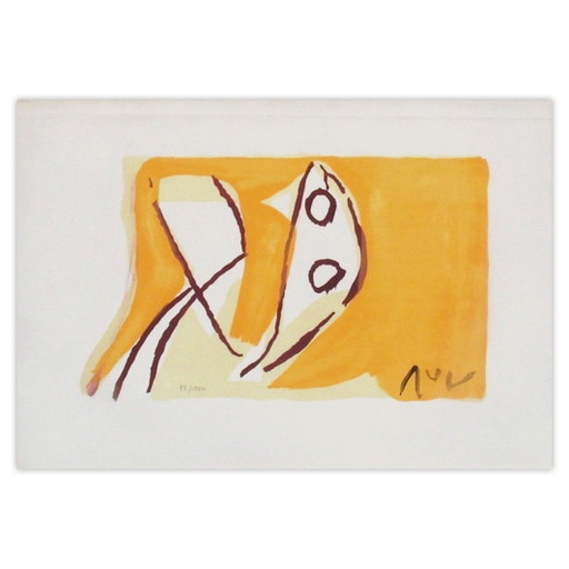 Bram Van Velde signierte Lithographie MP 188 1975 – lithos zeefdrukken, Paper (photo 2 of 5)