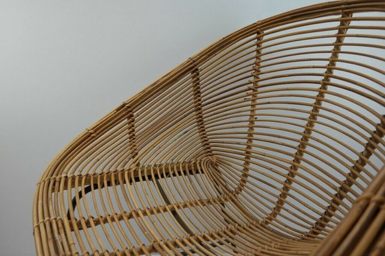 Image 1 of Mid Century bamboe-zand-ijzeren stoel, 1960