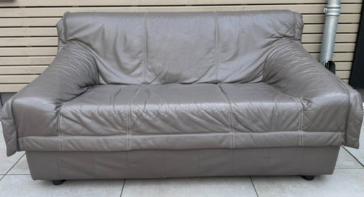 Bank aus den 1970er Jahren – 2 zitsbanken, Leather