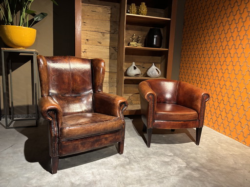 Set Schafsfell Sessel Brandneu