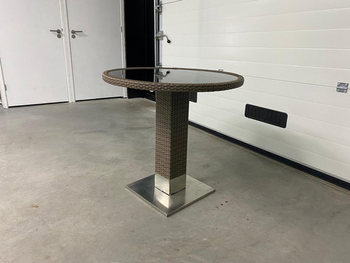 (Bargain!) Garden table with glass top - 80cm° New In Box!