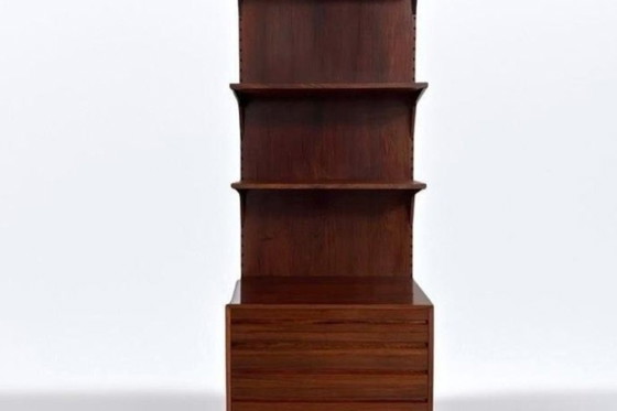 Poul Cadovius Royal System Paneel Plank Teak Mahonie Set, Opbergkast, Hout, Bruin, Mid Century Modern (foto 2 van 5)