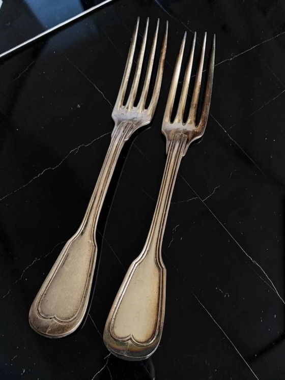 25 silver-plated cutlery sets "Les Grands Magasins du Louvre" (photo 11 of 12)