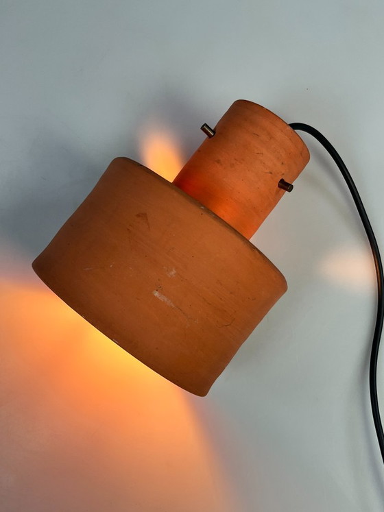 Vintage Hanglamp, Artiforte Nederland, Terracotta, 1950's – Hanglampen, Stone (photo 7 of 10)