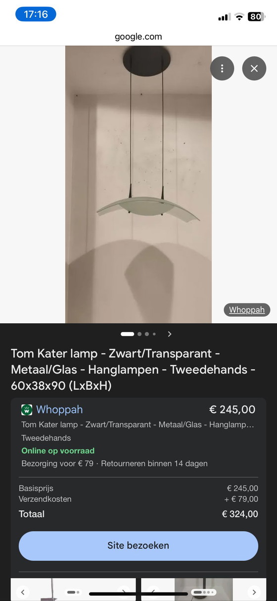 Wunderschöne Lampe – Tom Kater, Pendelleuchten, Glass, Metal (photo 3 of 5)