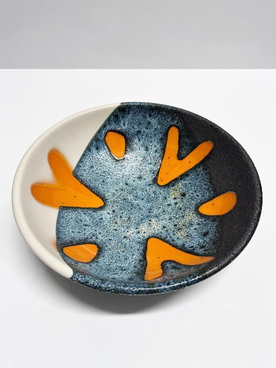 Image 1 of Raro set di tre ciotole in ceramica, Elchinger Atelier. Francia, 1950.