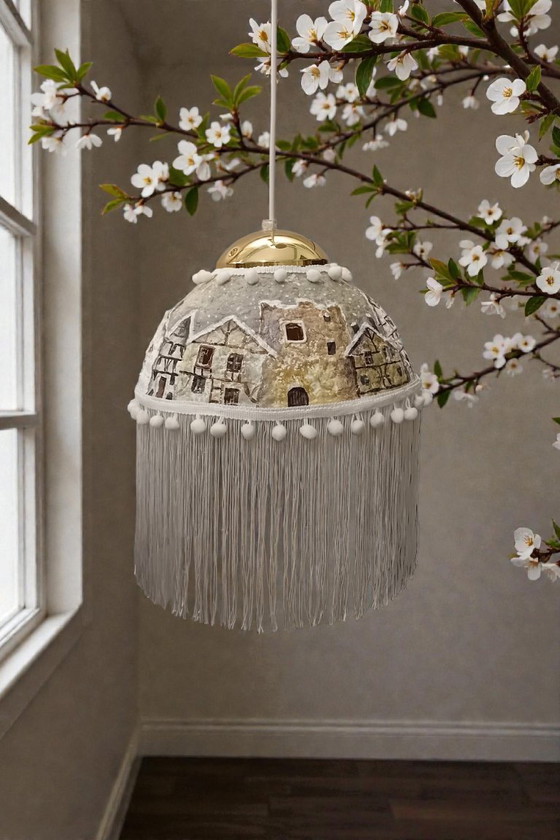 Image 1 of The "WINTER",lamp is  handmade