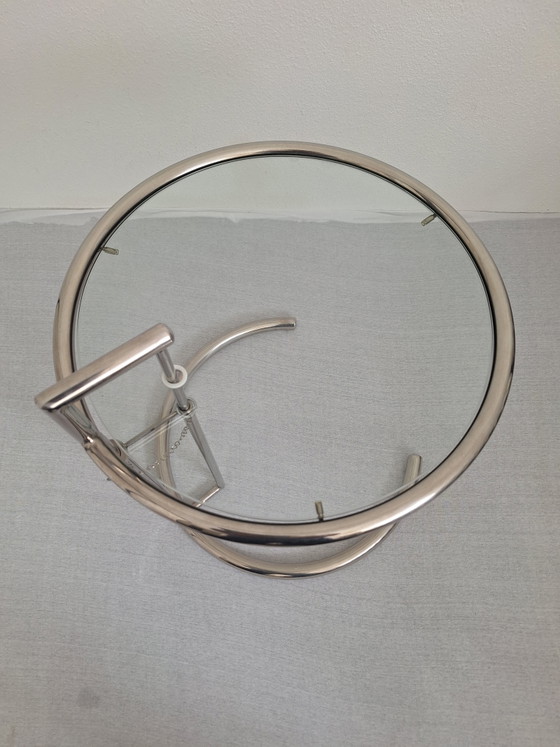 Design Side Table Eileen Gray E 1027 Classicom – ClassiCon, rvs, Glass (photo 4 of 8)