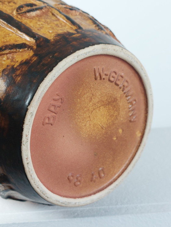 Image 1 of Vaso da terra in ceramica vintage di metà secolo, Bay Keramik, Germania Ovest
