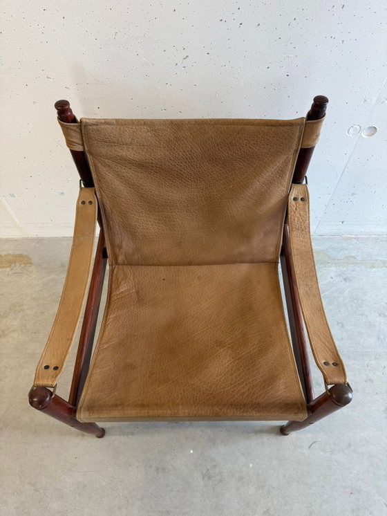 Image 1 of Rare safari armchair Erik Wørts Niels Eilersen Mid Century 60s