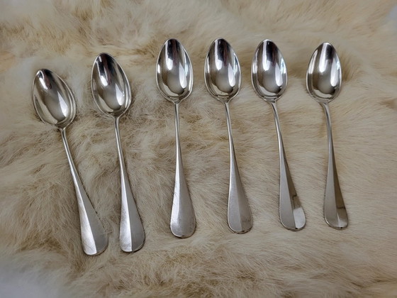 Set of 6 teaspoons in silver metal 18gr – Cutlery Sets (photo 3 of 8)