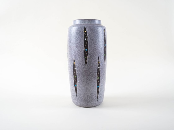 Image 1 of Grey ceramic vase, German design, 1960s, made in West Germany