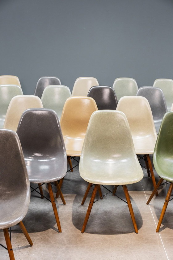 Image 1 of Eames DSW glasvezelstoelen