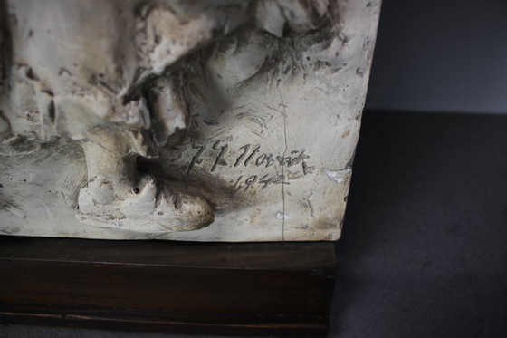 Image 1 of Gran cuadro tridimensional de mediados de siglo de F.F. Novák, 1941, Checoslovaquia