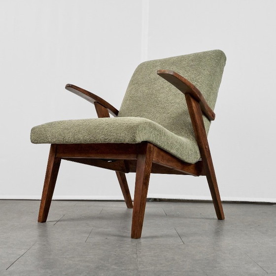Iconic Armchair by Mieczysław Puchała, 1960s, Poland – Textile, Wood (photo 12 of 17)