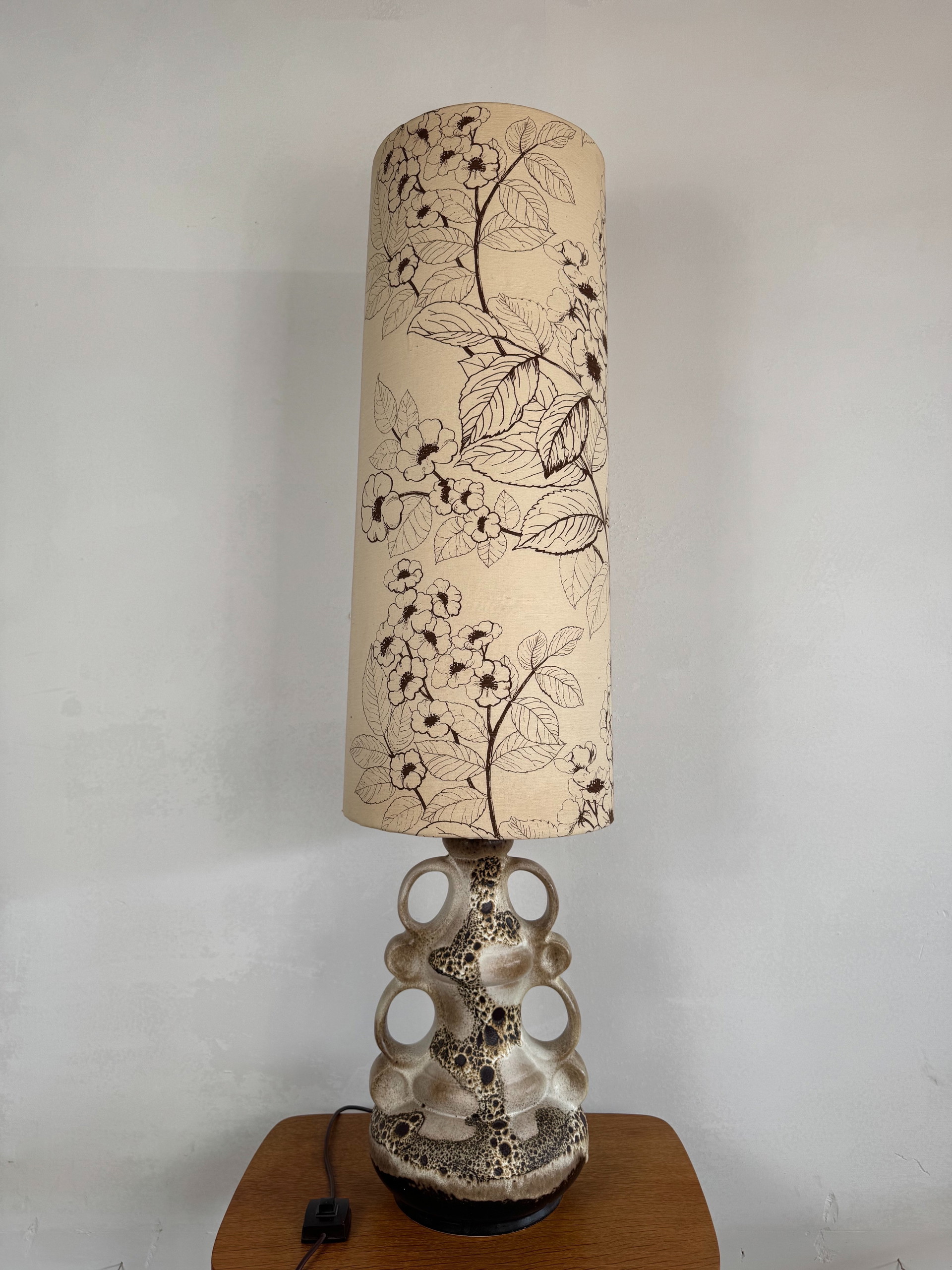 Steinbach Leuchten Ceramic Table Lamp – West German Mid-Century