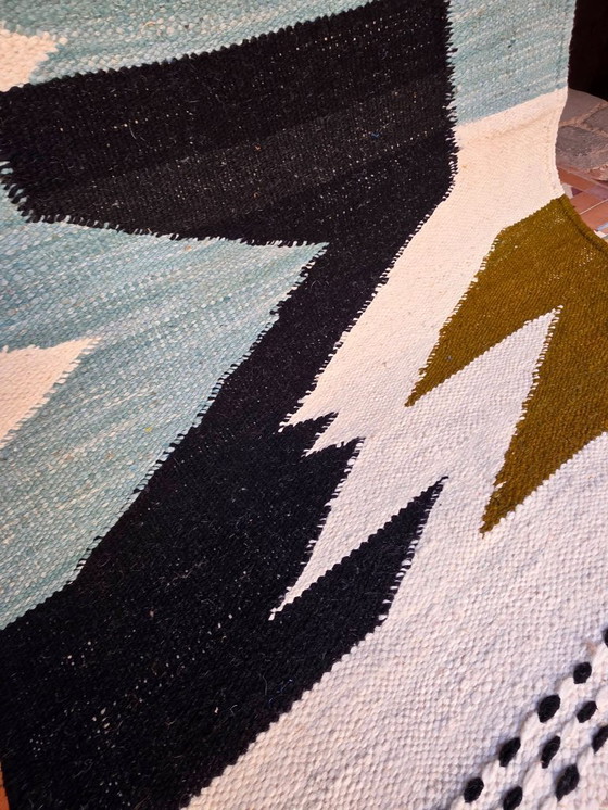 Image 1 of Tappeto marocchino Kilim a tessitura piatta 150 x 100 cm