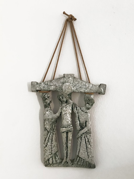 Keramik Christus Bildhauerei, 1950er Jahre