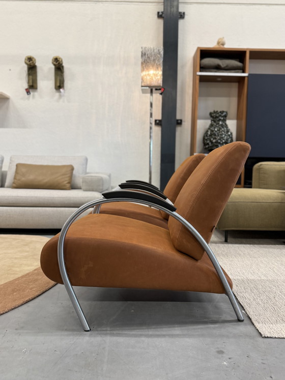 Image 1 of 2 Gelderland 5770 Lotus fauteuil bruin leer