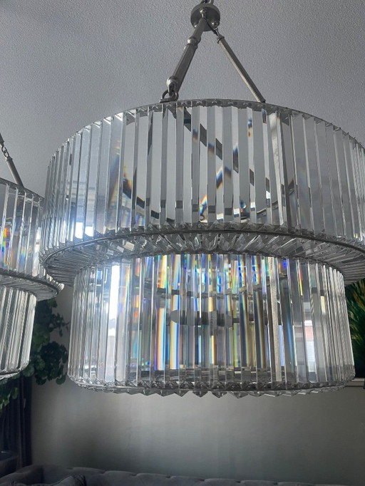 Lampes Eichholtz en cristal Infinitu Double Chrome