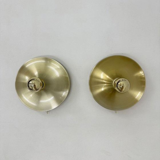 Image 1 of Lampada a disco honsel space age di design di metà secolo, anni '70, attribuita a Charlotte Perriand per les arcs