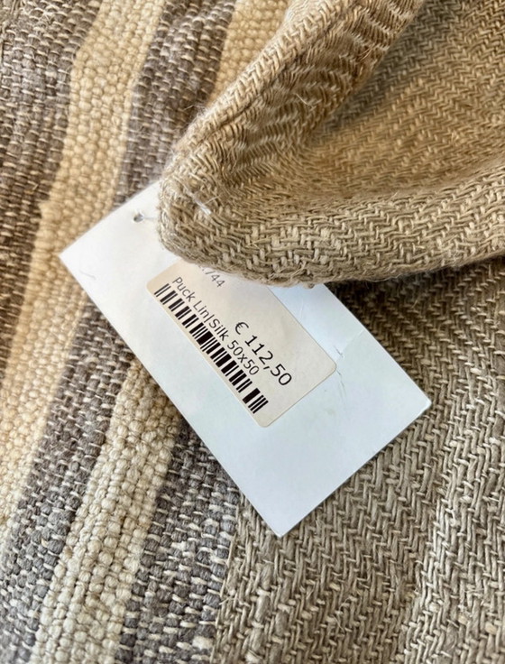 Image 1 of ML Fabrics | Luxury Cushion Cover | 50x50 cm | Beige/Brown