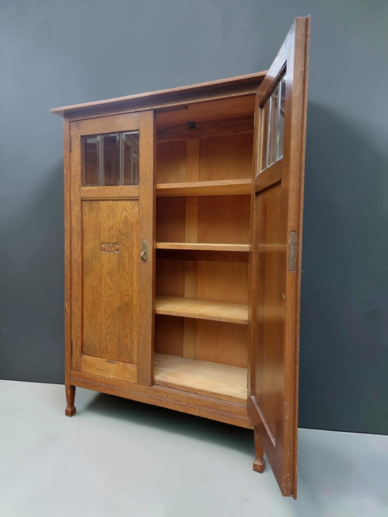 Image 1 of Antiker Art-Deco-Schrank mit Bücherregal