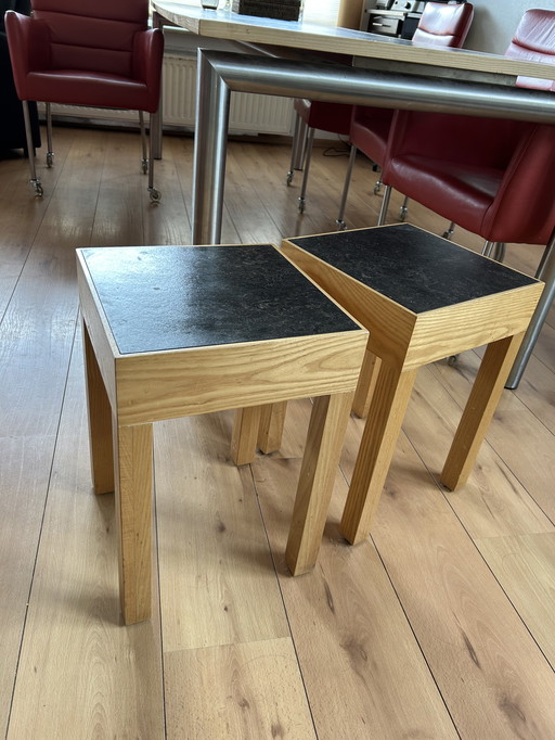 Ensemble unique : grande table, table de salon, 2 tables de cuisson