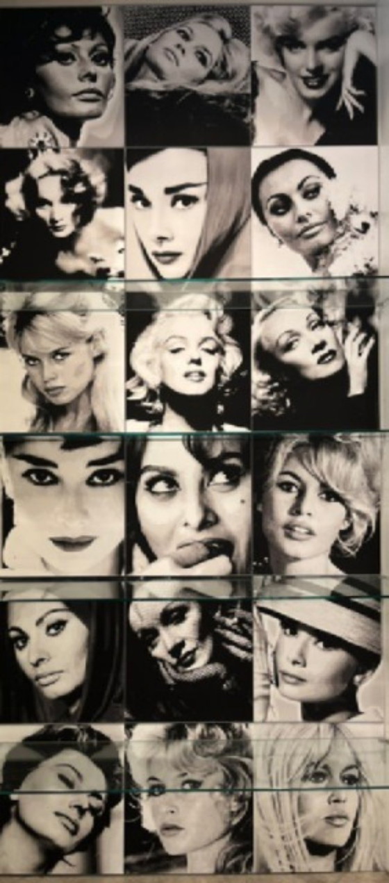 Image 1 of Impression sur toile avec des images de stars de cinéma célèbres
