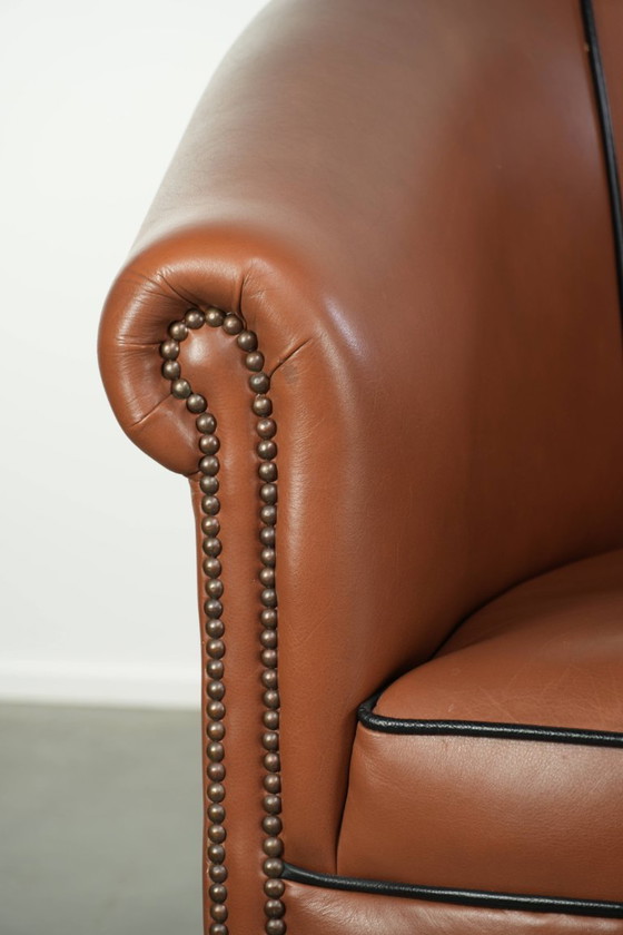 Rundleren clubfauteuil in Engelse stijl met een luxe voorkomen en fijn zitcomfort – Leather (photo 10 of 13)