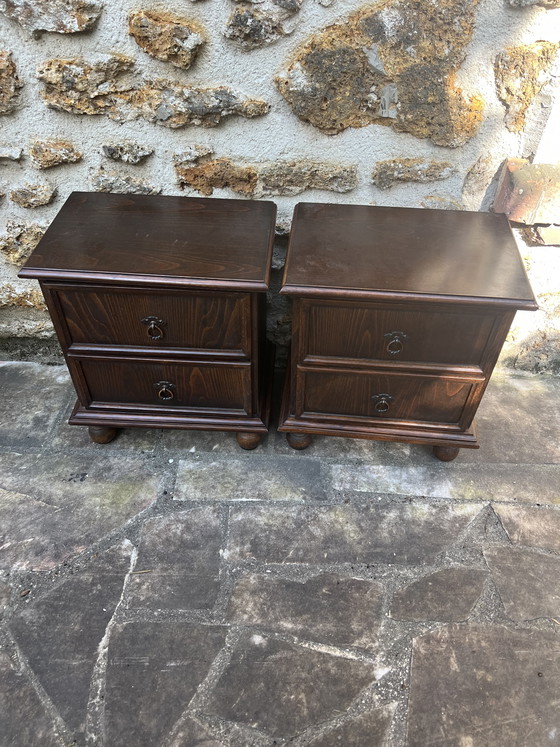 Image 1 of Een paar vintage nachtkastjes