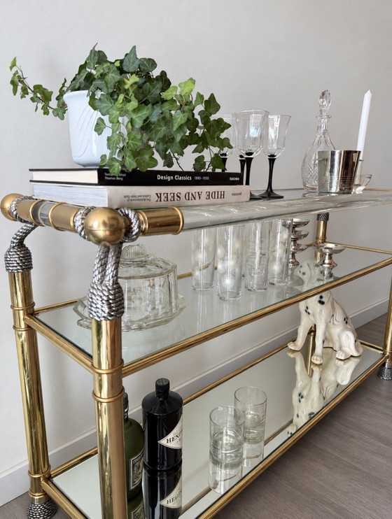 Table d'appoint Hollywood Regency / Table de bar – Tables d'appoint, Glass, Plexiglass (photo 2 of 11)