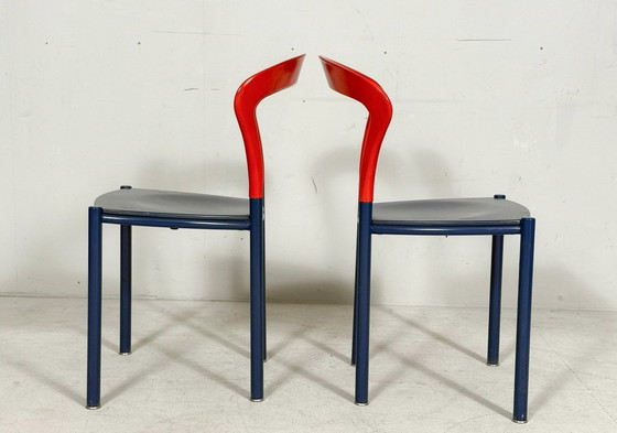 Image 1 of HARTMUT LOHMEYER. per Kusch+Co, set di 4 sedie/sedie Lotus, Germania, anni '80