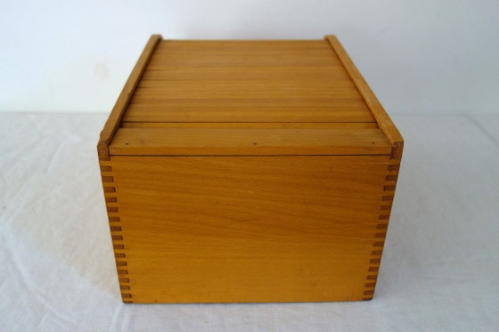 Vintage tambour door cabinet – Filing cabinets, Wood (photo 5 of 8)
