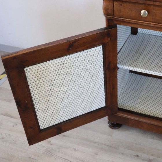 Image 1 of Antique Buffet in Walnut, Italy Mid 19th Century, Restored