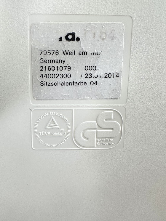 Image 1 of ORIGINAL! 4x Vitra Eames Plastic Chairs